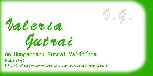 valeria gutrai business card